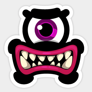 One eyed monster Sticker